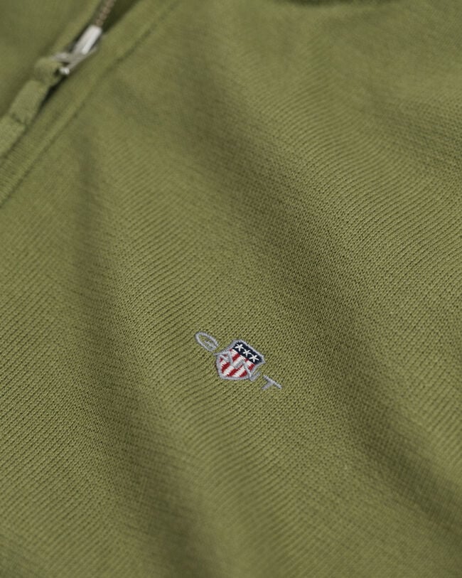 Teens Shield katoenen sweater met korte rits