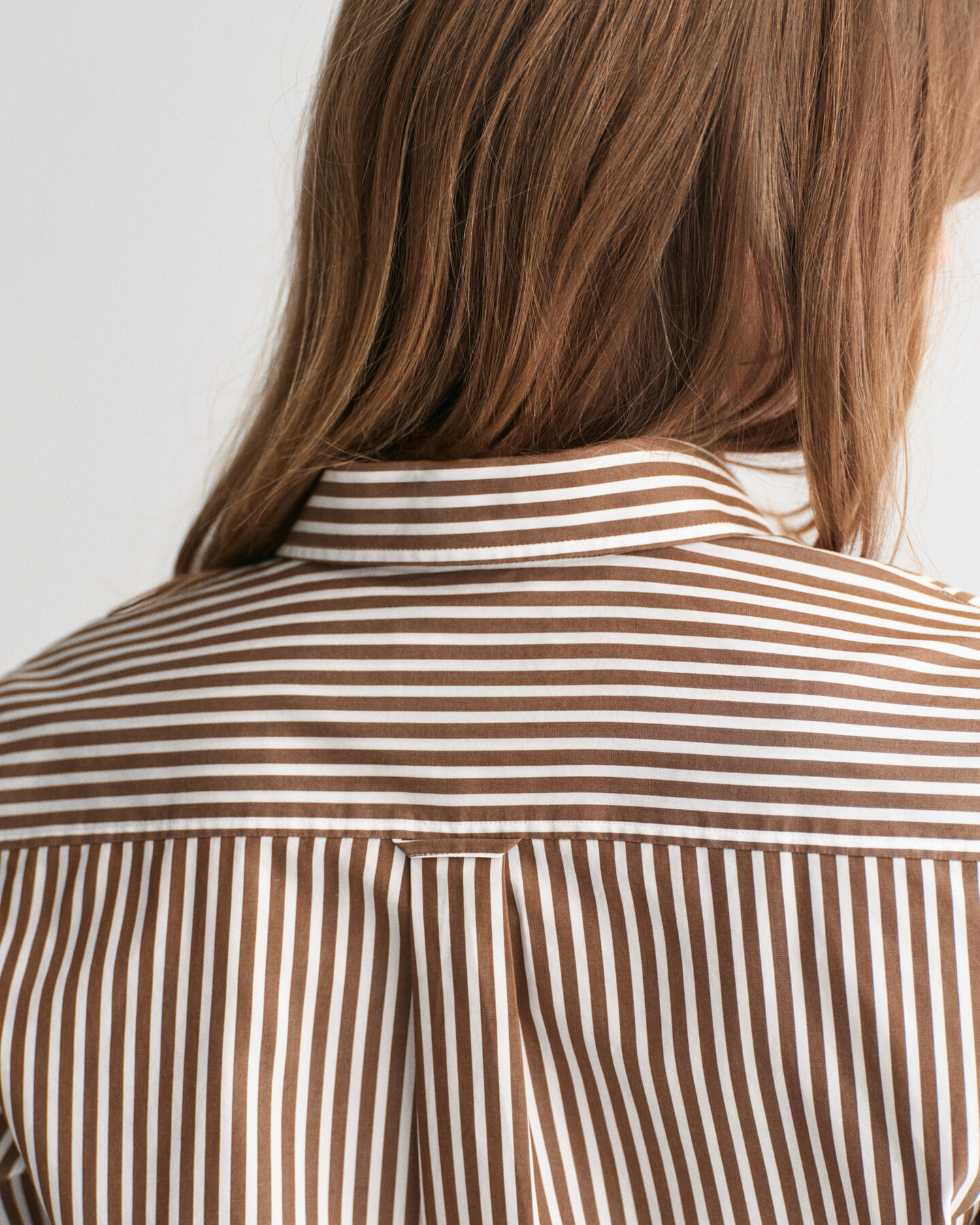 Regular Fit Classic hemd met strepen van poplin