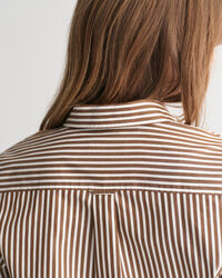 Regular Fit Classic hemd met strepen van poplin