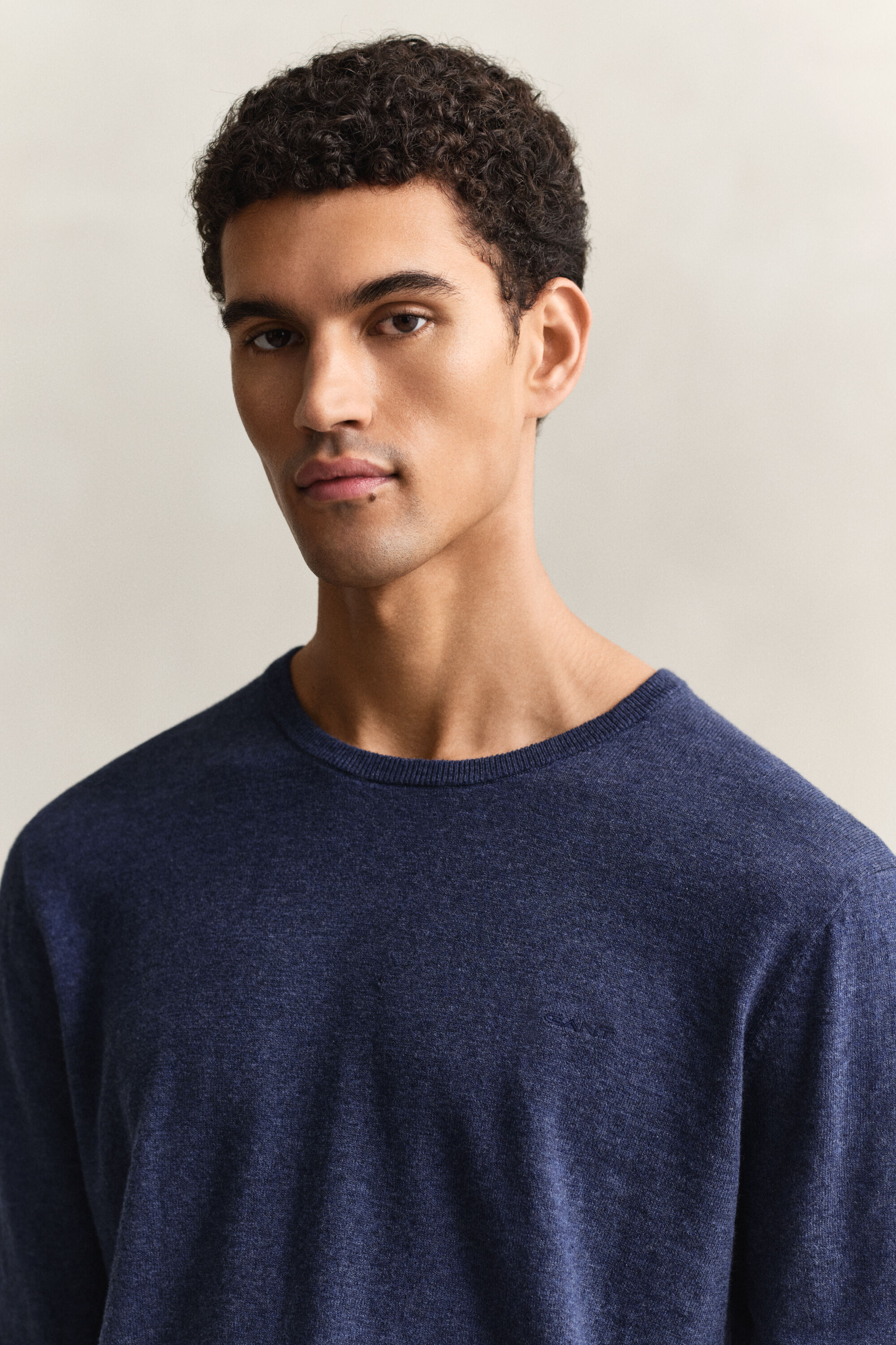 Trui van ruwe katoenmix