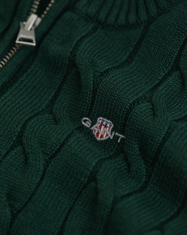 Pull à demi-zip en coton torsadé Enfant