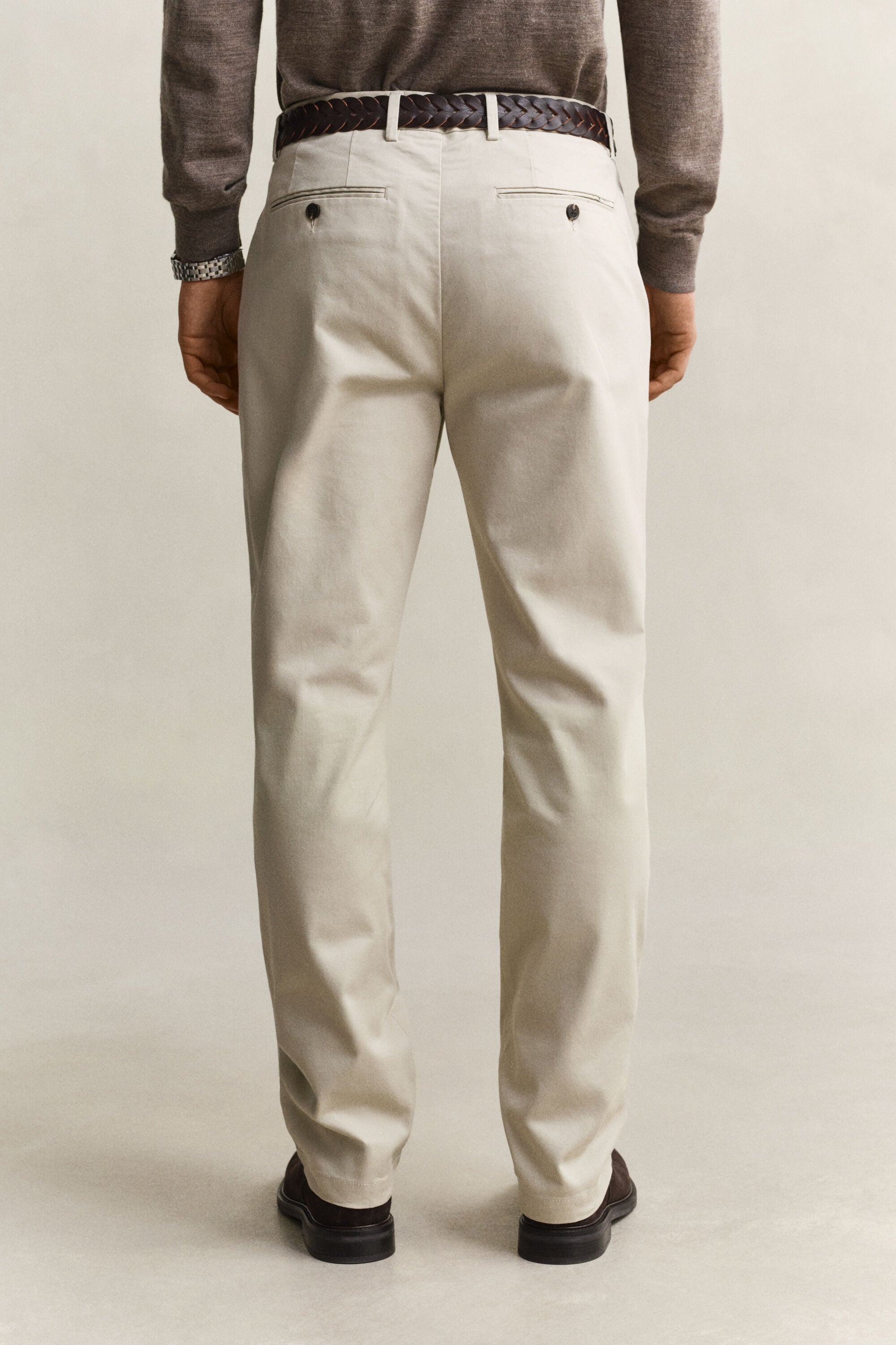 Pantalon chino élégant coupe regular
