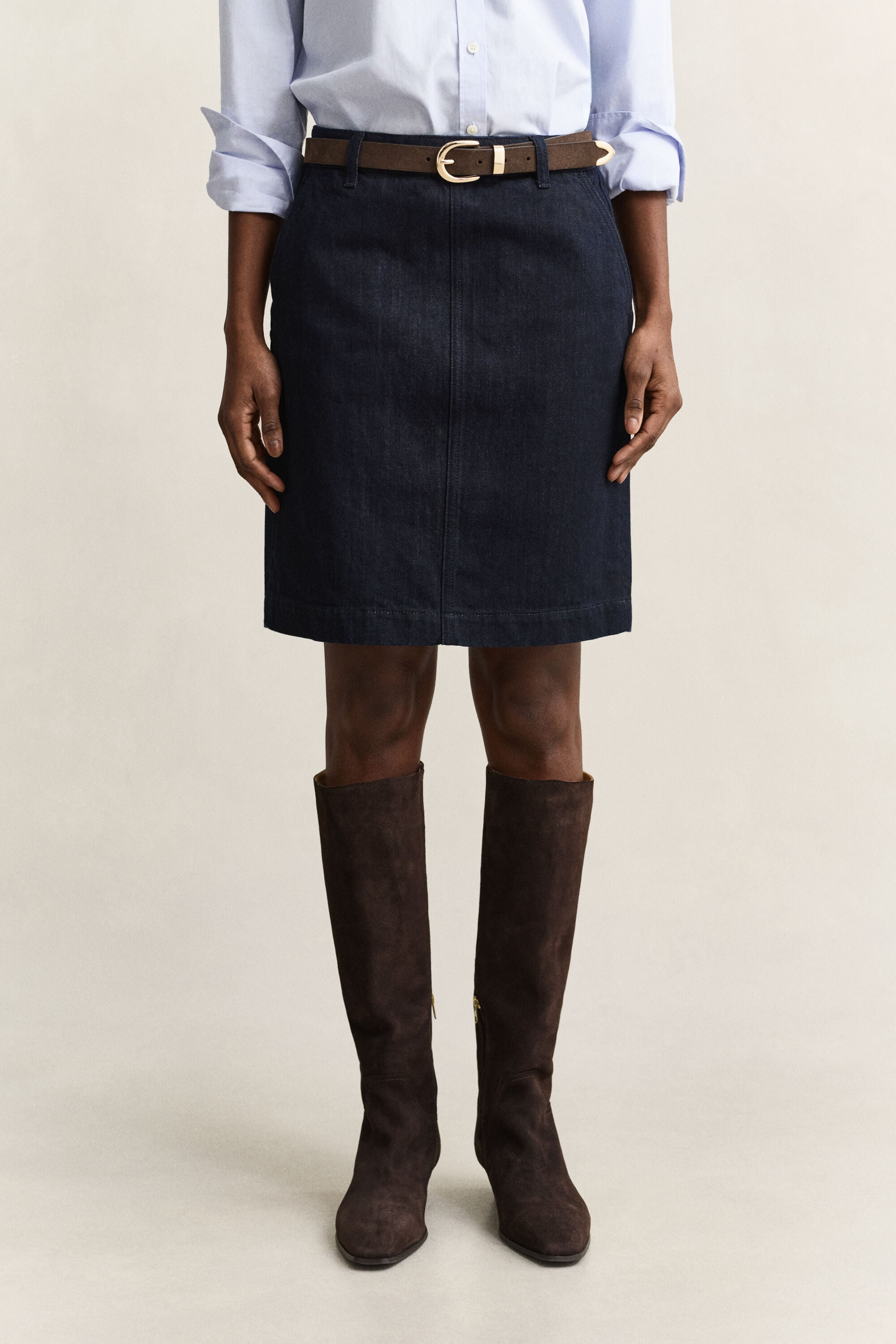 Jupe crayon en denim