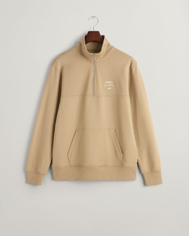 GANT Script Graphic sweatshirt met korte rits