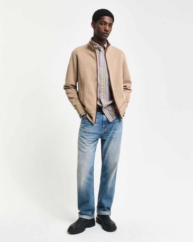 Sacker Rib vest met ritssluiting