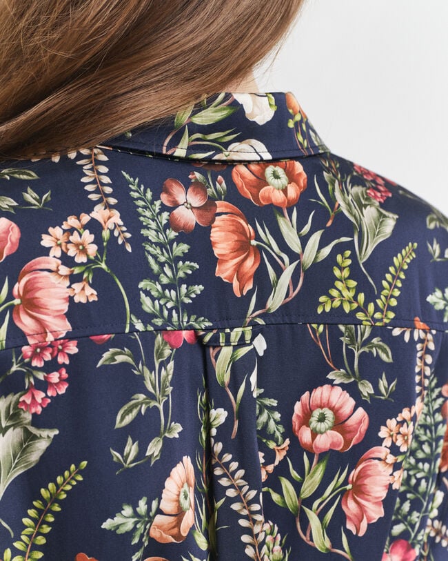 Hemdjurk met bloemenprint van viscose