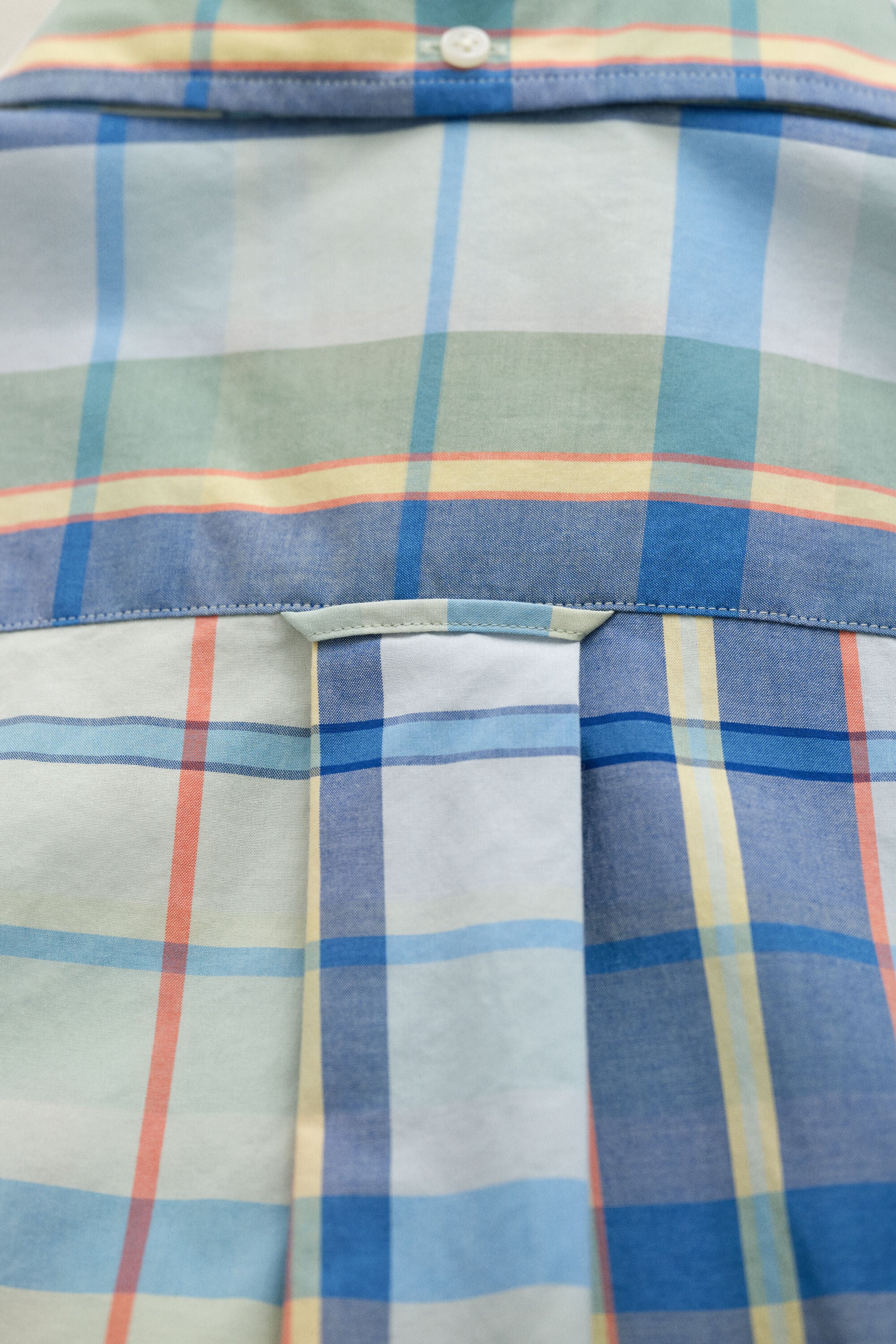 Geruit poplin overhemd