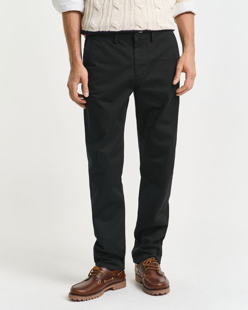 Regular Fit chino van keperstof