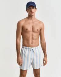 Short de bain à rayures en colour-block