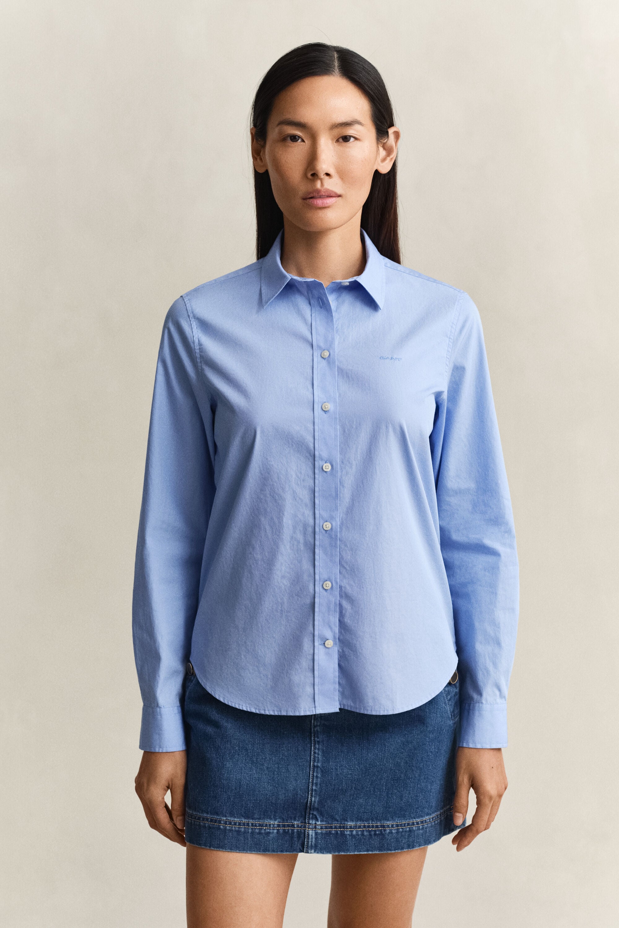 Regular Fit Classic overhemd van poplin