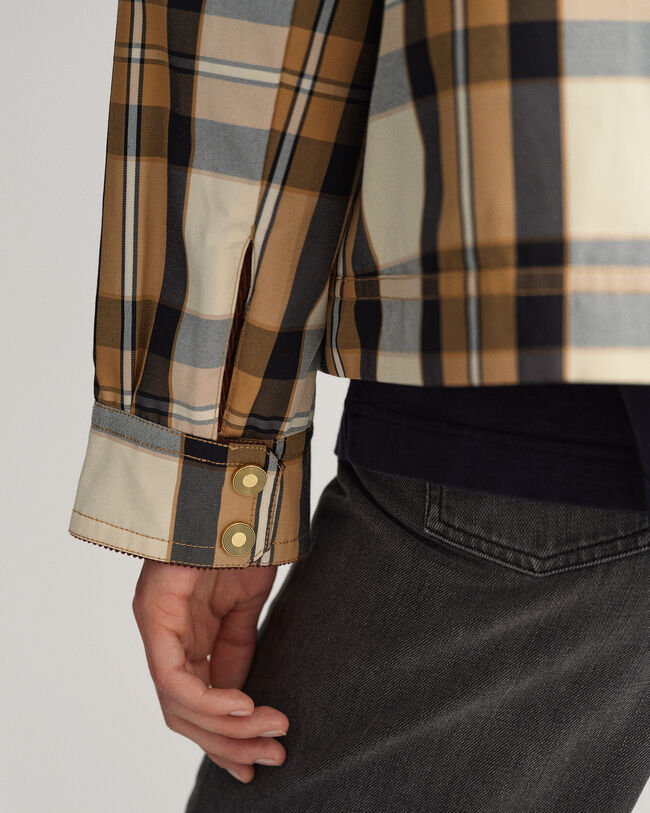 Veste courte à carreaux