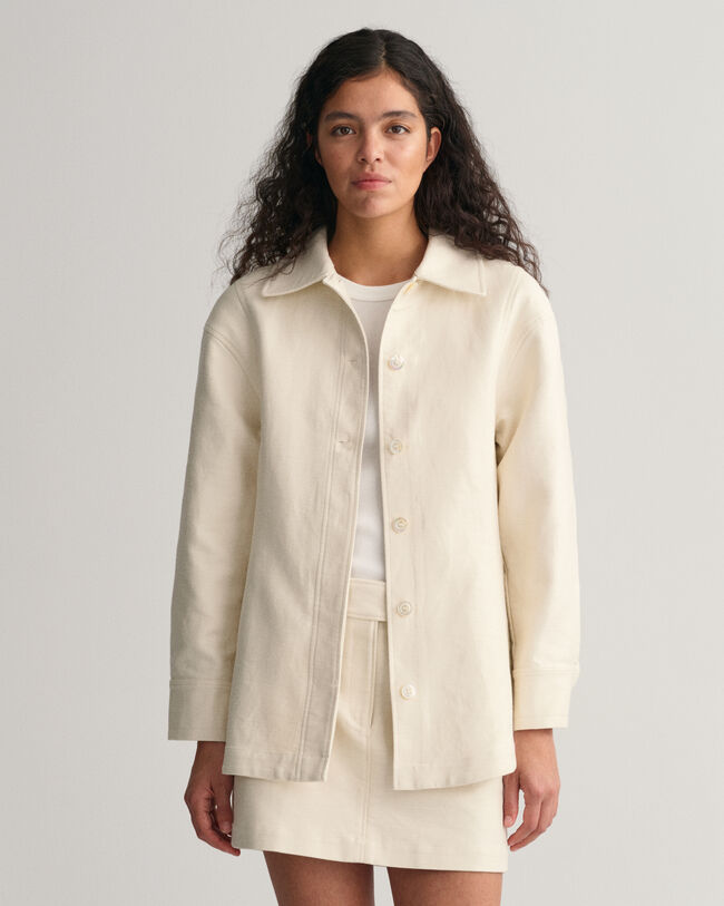 Textured overhemdjack