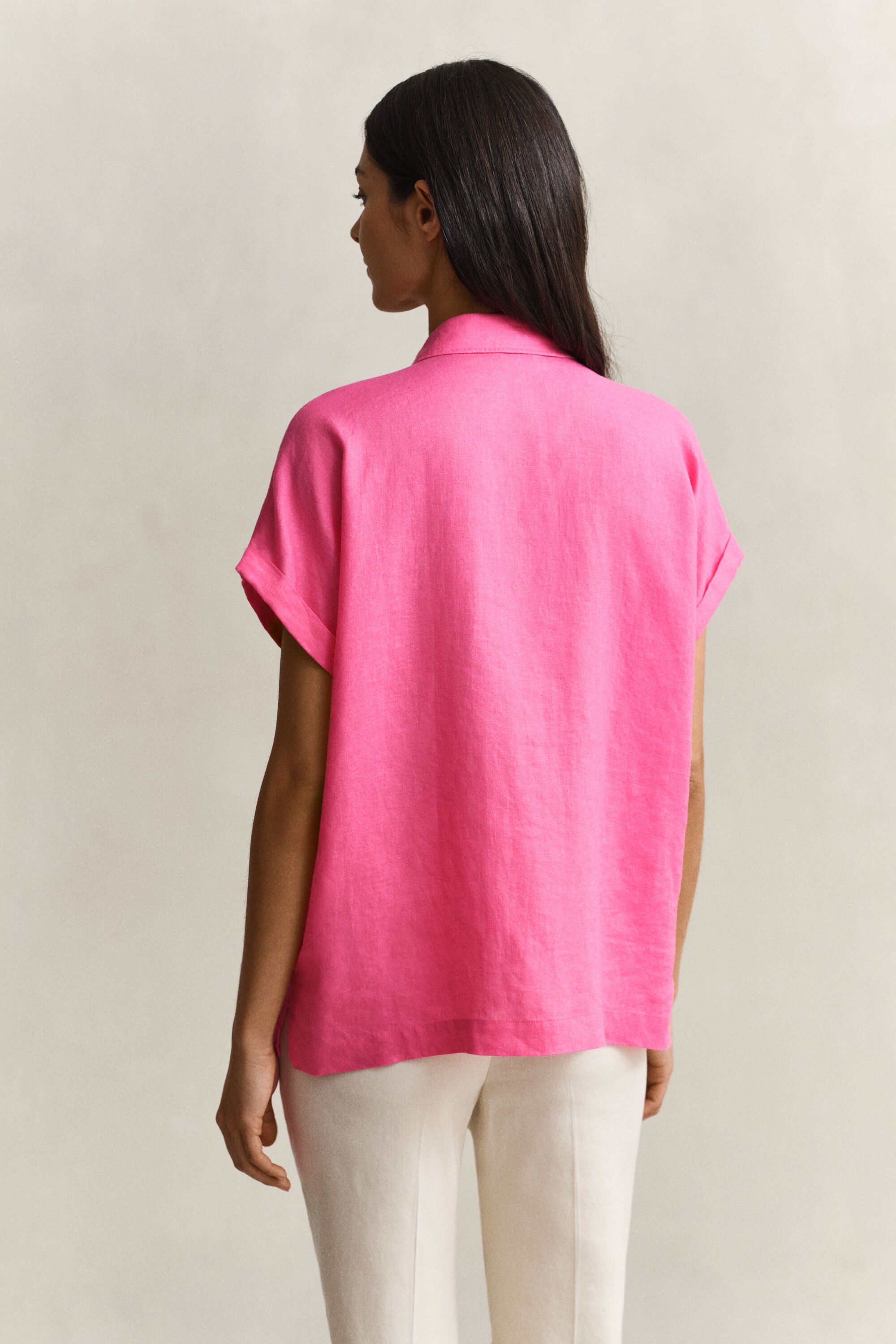 Chemise à mancherons en lin