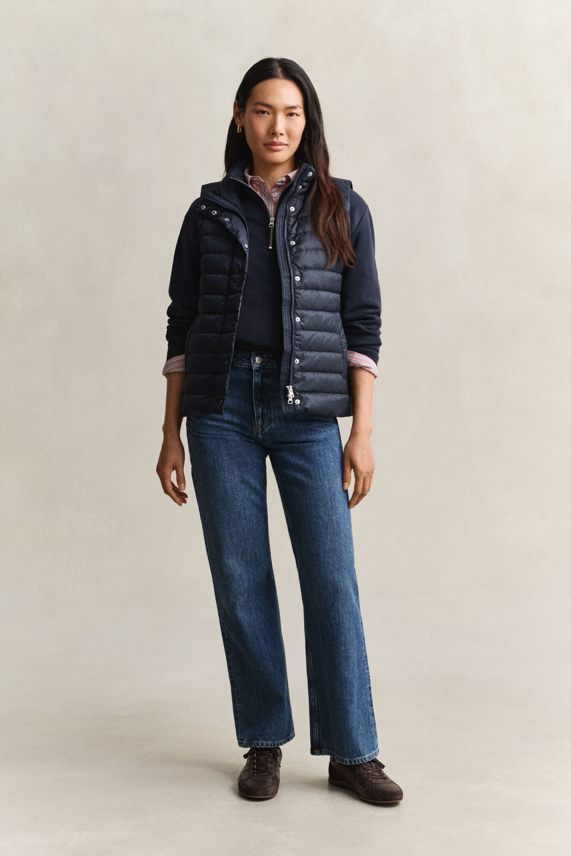 Lichte donsbodywarmer