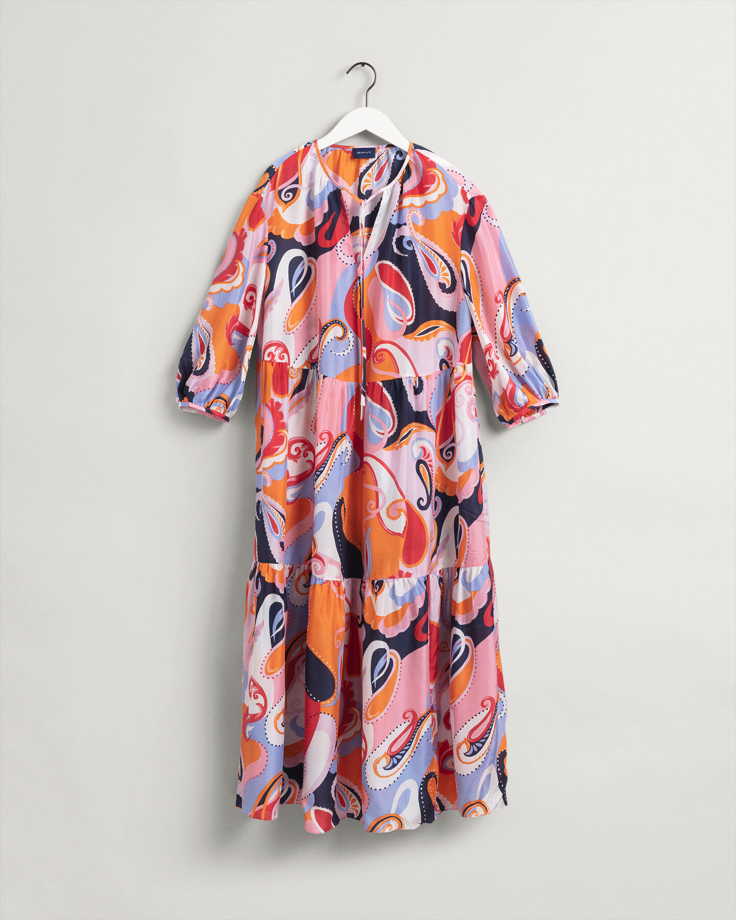 Robe en soie &agrave; motif cachemire