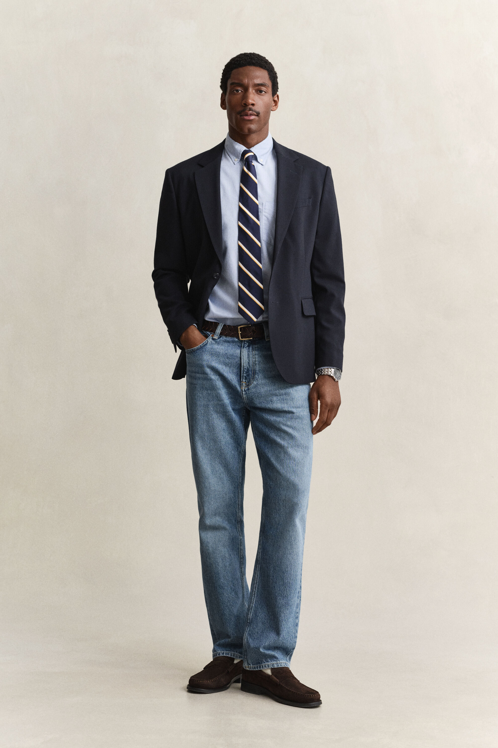 Chemise coupe regular en coton Oxford classique