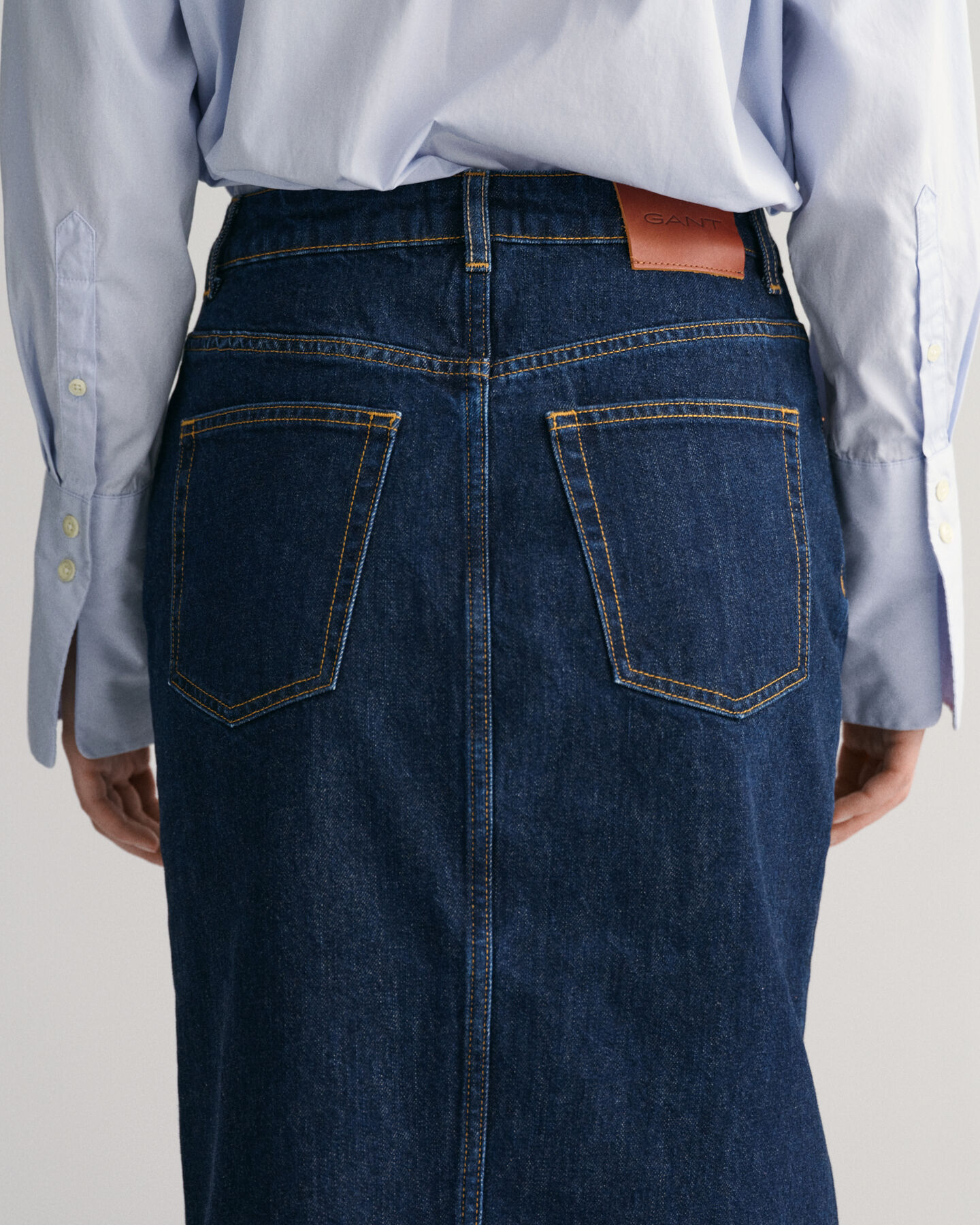 Jupe crayon en denim