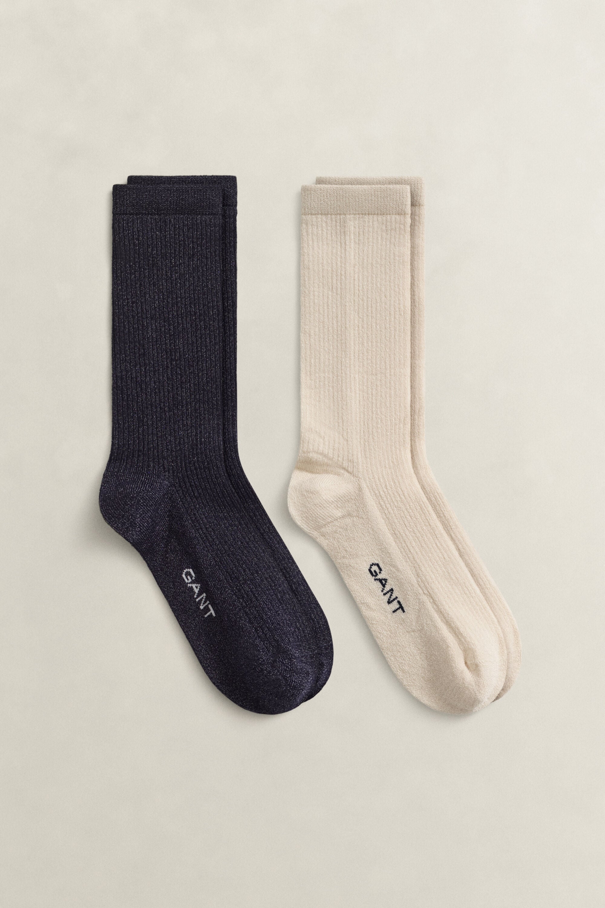 Cadeauset van twee paar metallic sokken