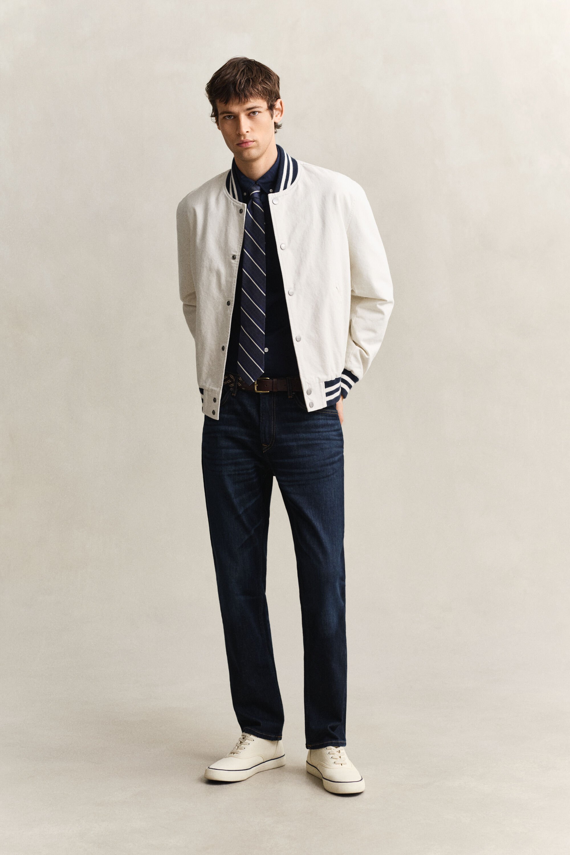 Slim Fit Classic overhemd van poplin
