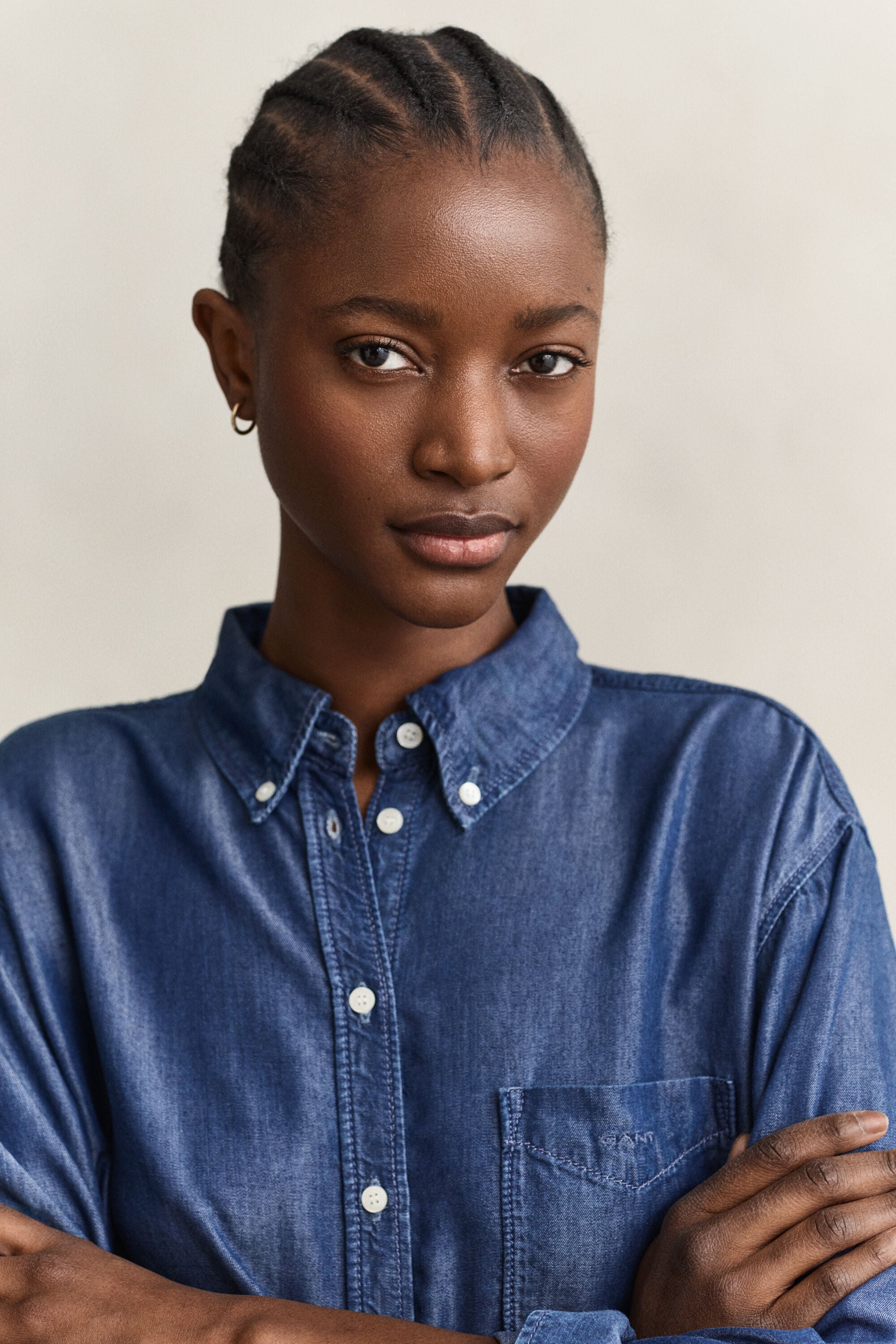 Chemise indigo