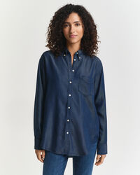 Relaxed Fit indigo hemd