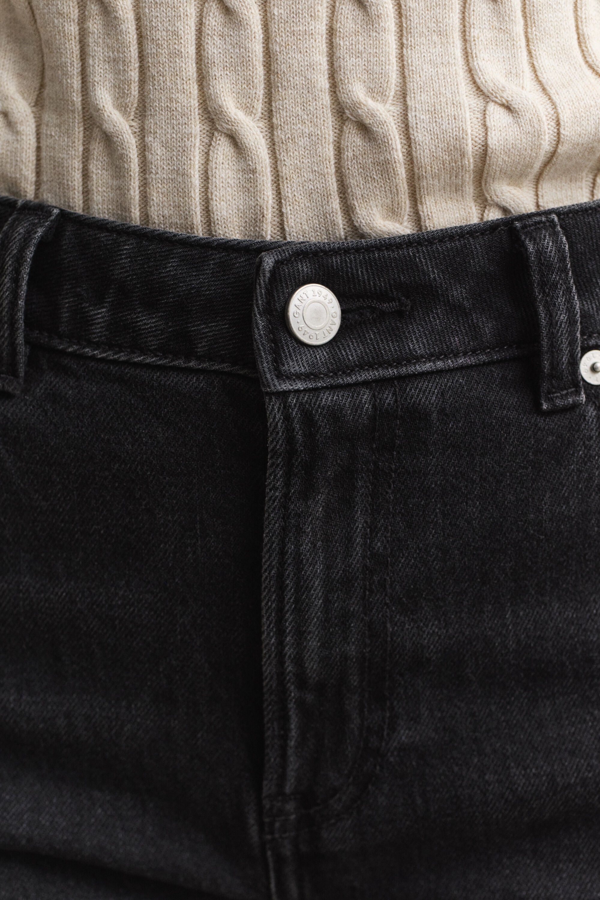 Stretchjeans met rechte pijpen