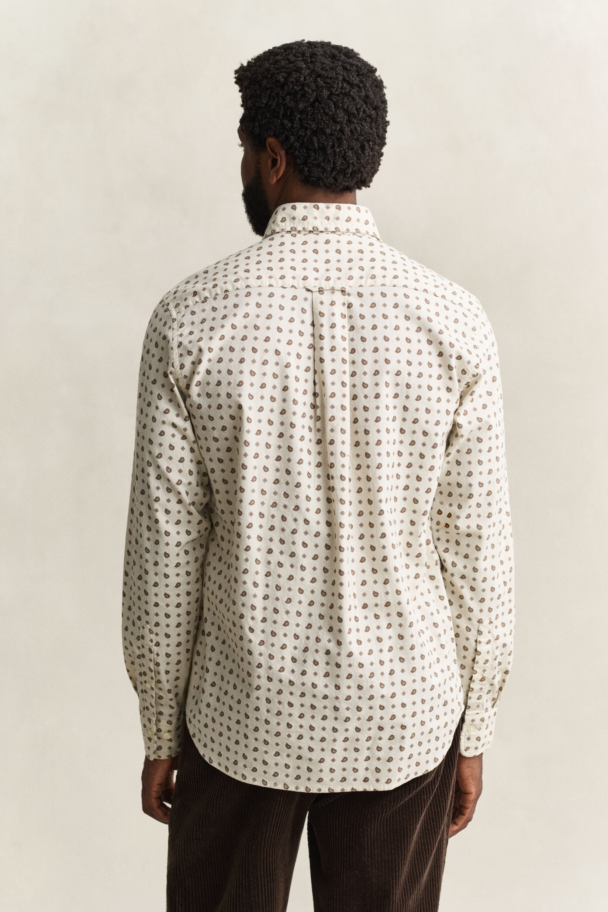 Chemise en sergé à motif cachemire