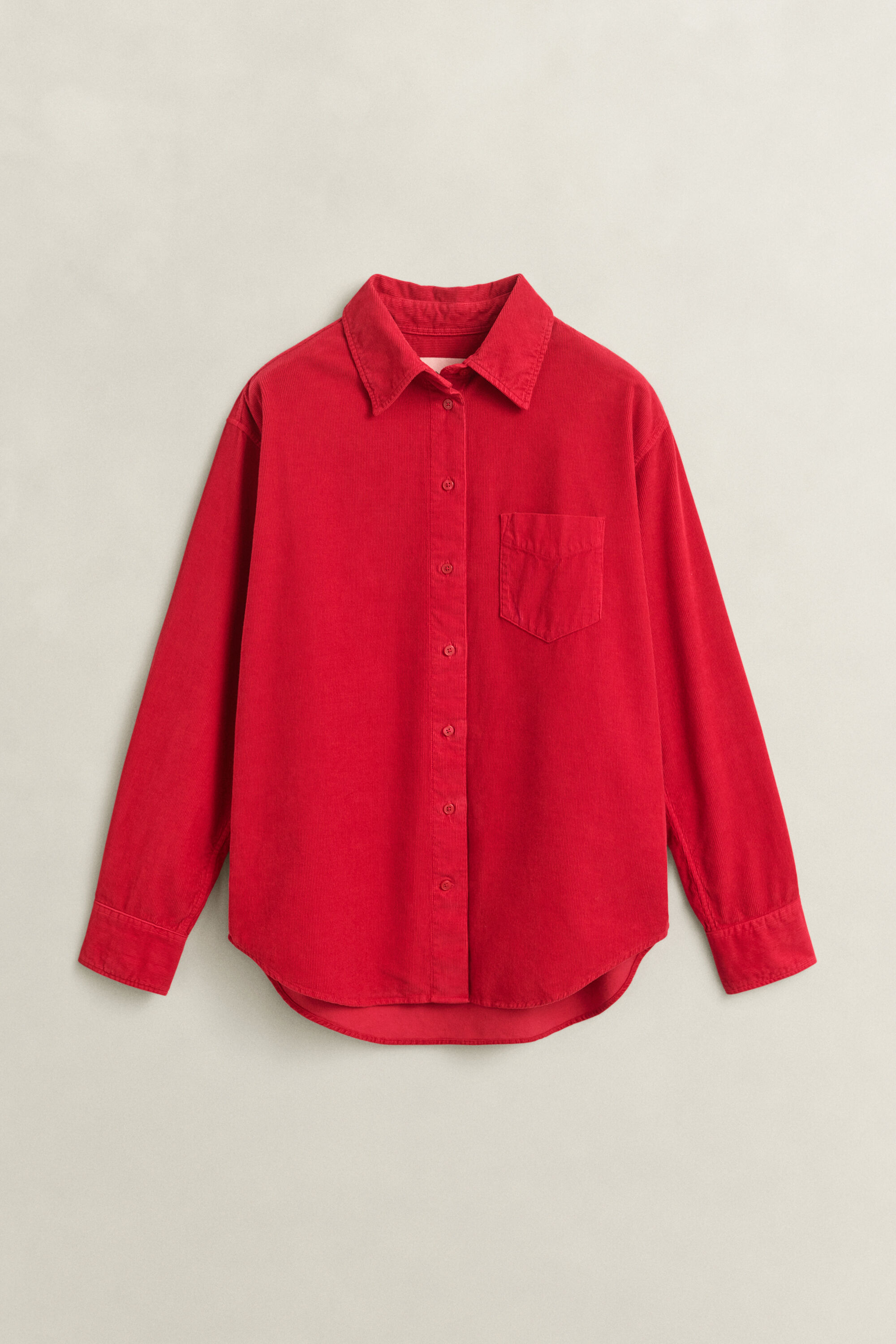 Relaxed corduroy hemd
