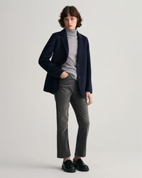 Veste blazer droite cousue main