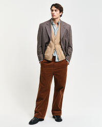 Pull sans manches en laine à boutons