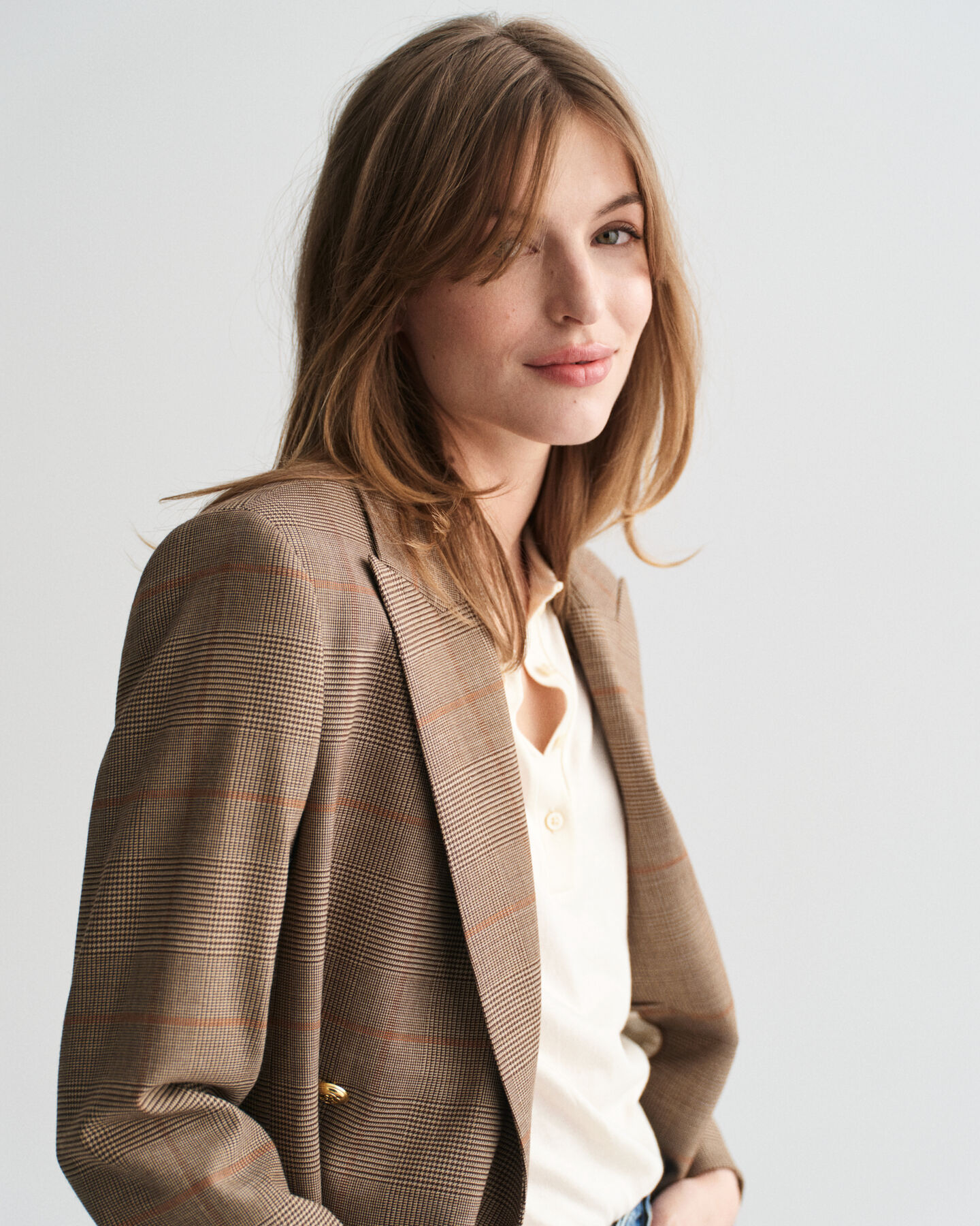 Regular Fit Club blazer met ruiten