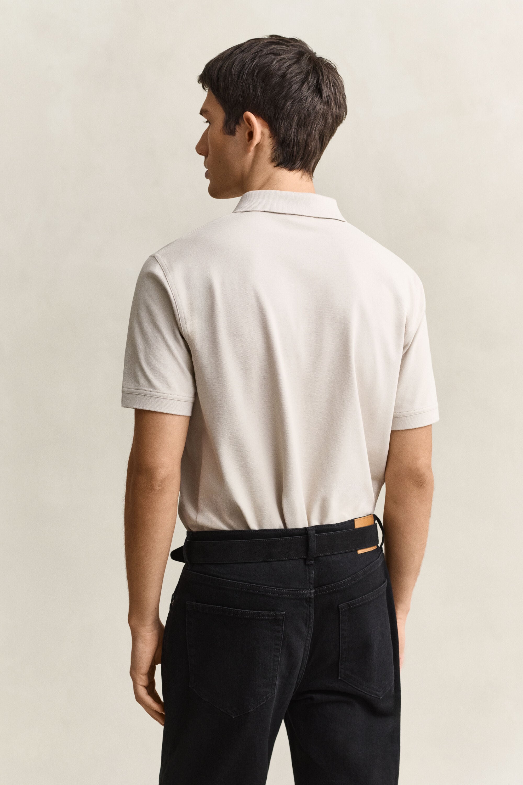 Polo en coton piqué contrastant