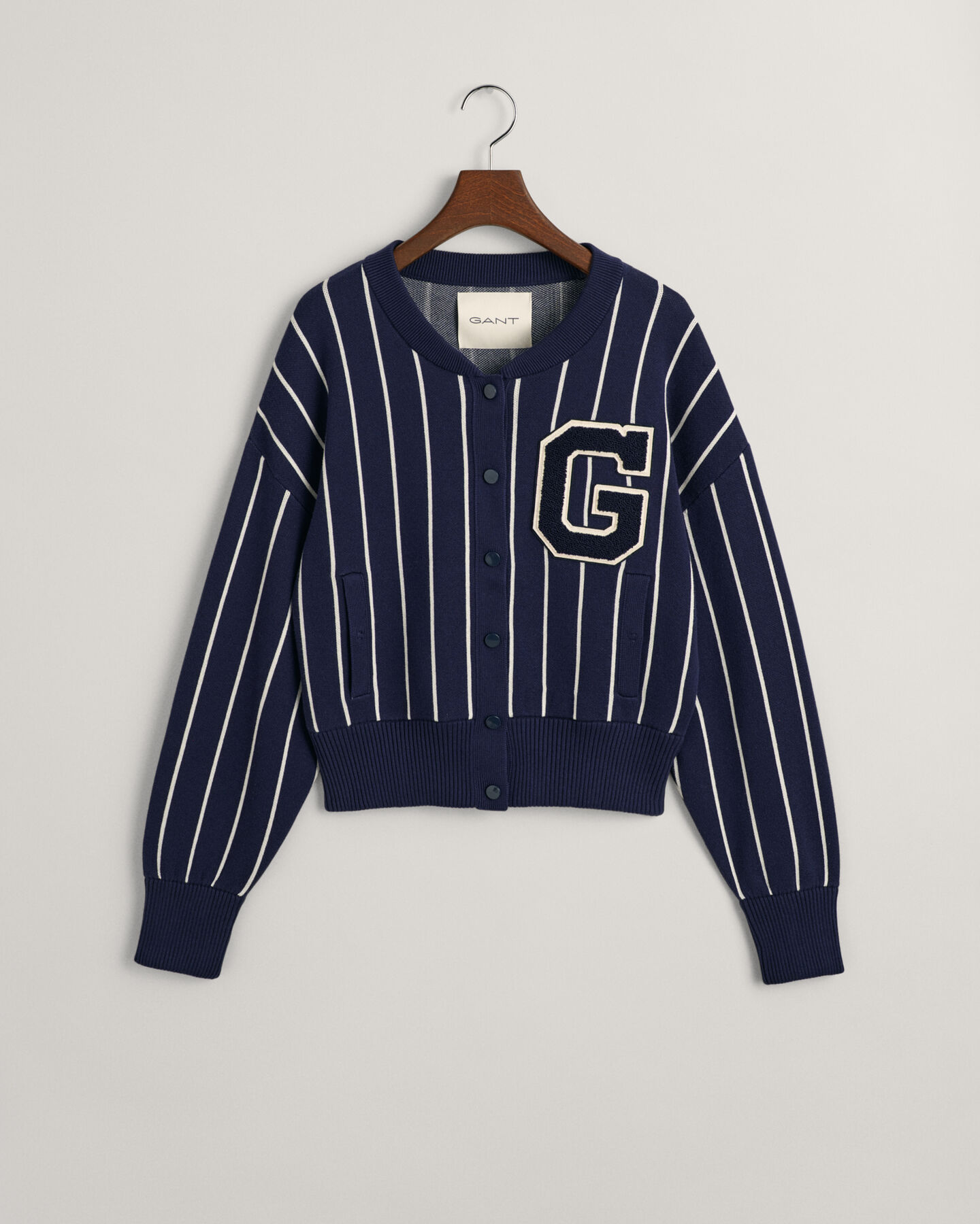 Cardigan en maille Bomber GANT Varsity