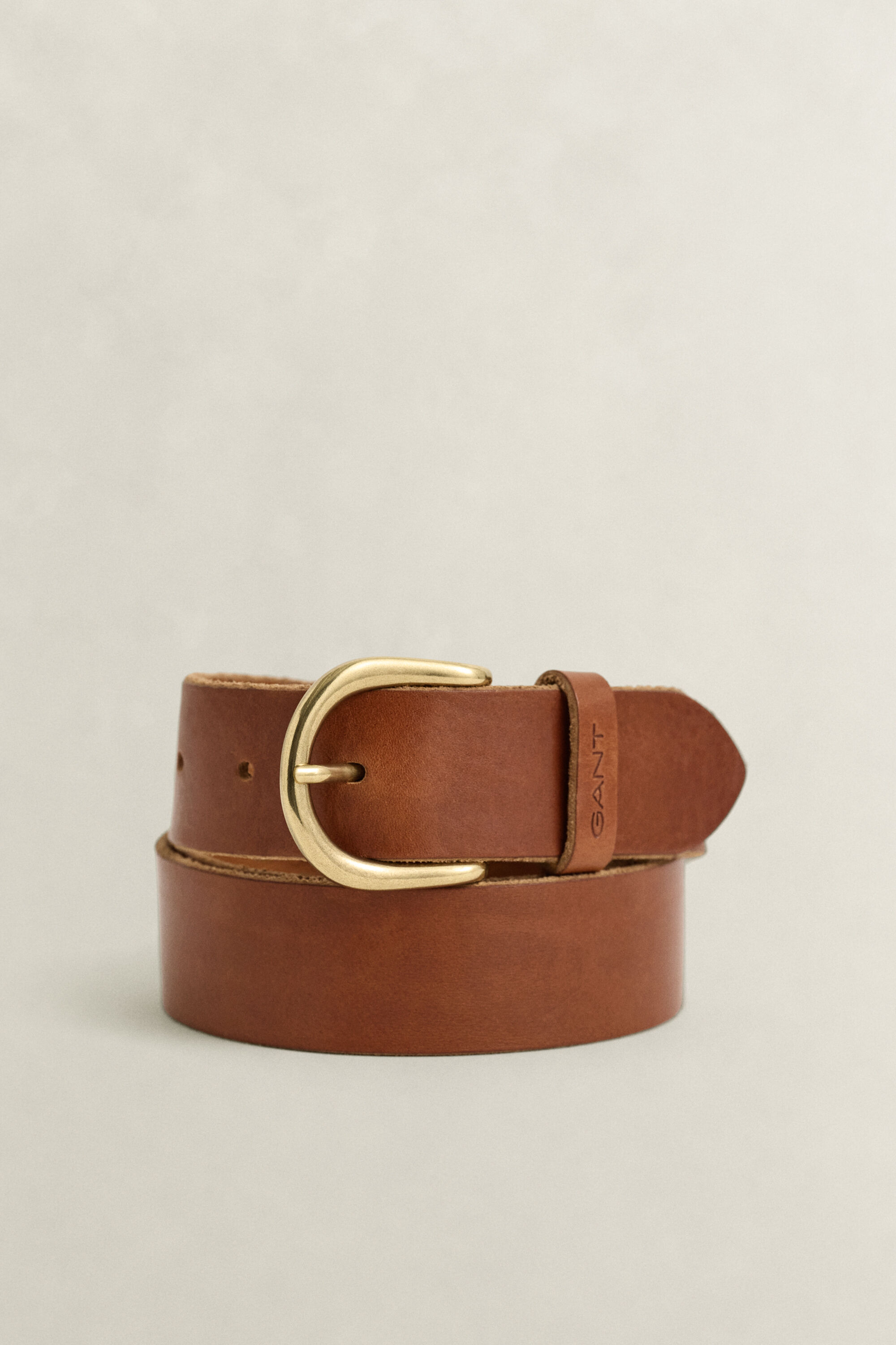 Riem van getrommeld leer