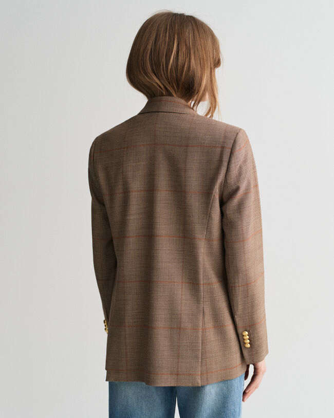 Regular Fit Club blazer met ruiten