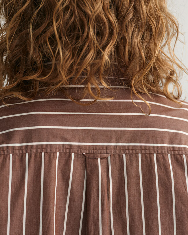 Robe-chemise ultra-ample &agrave; rayures