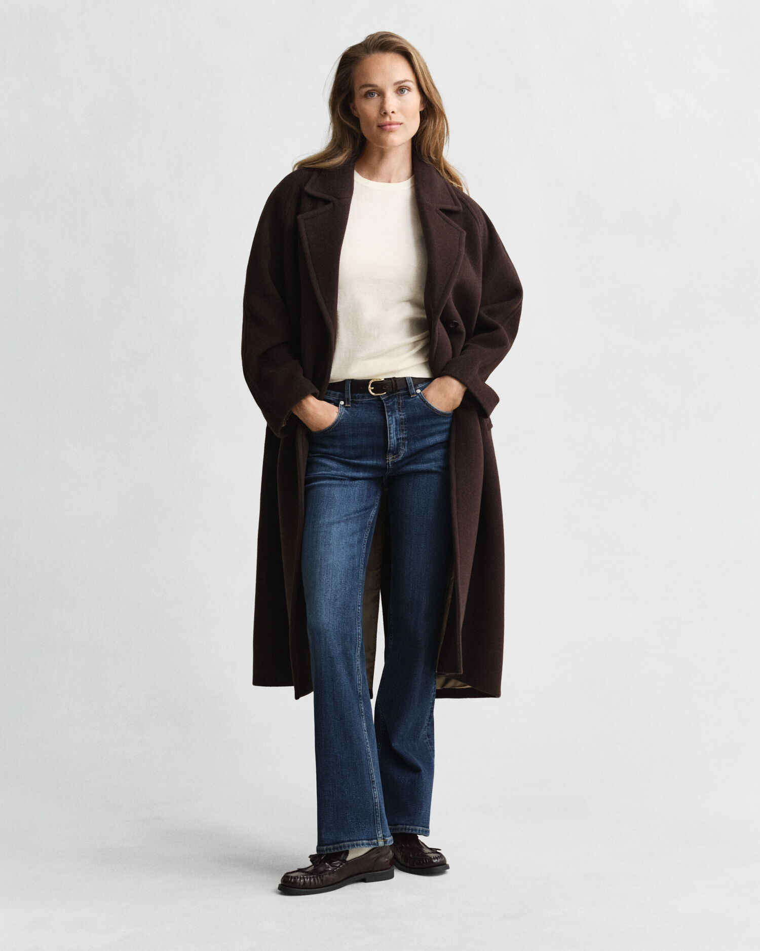 Pull col rond léger à manches courtes