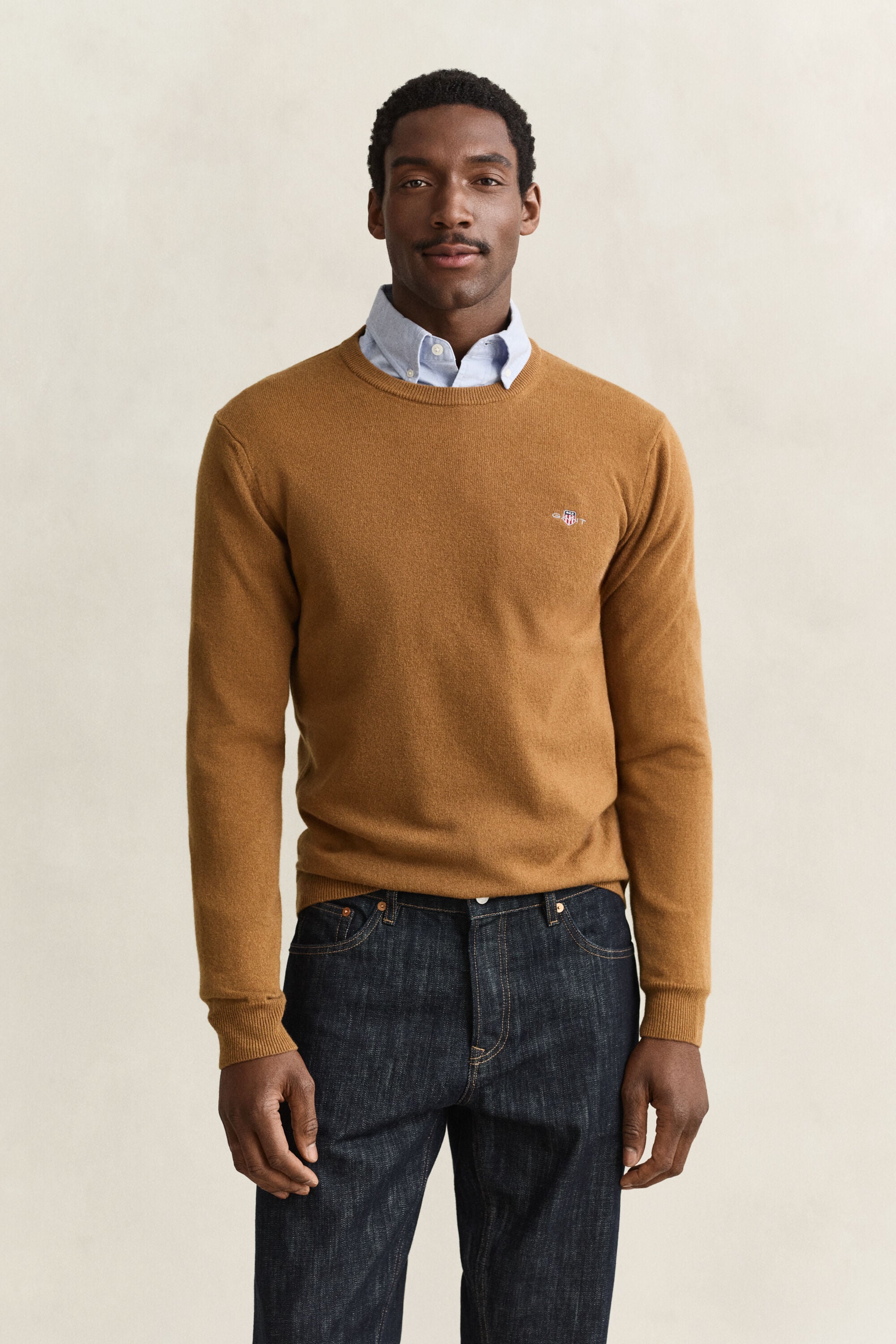 Pull col rond en laine d’agneau