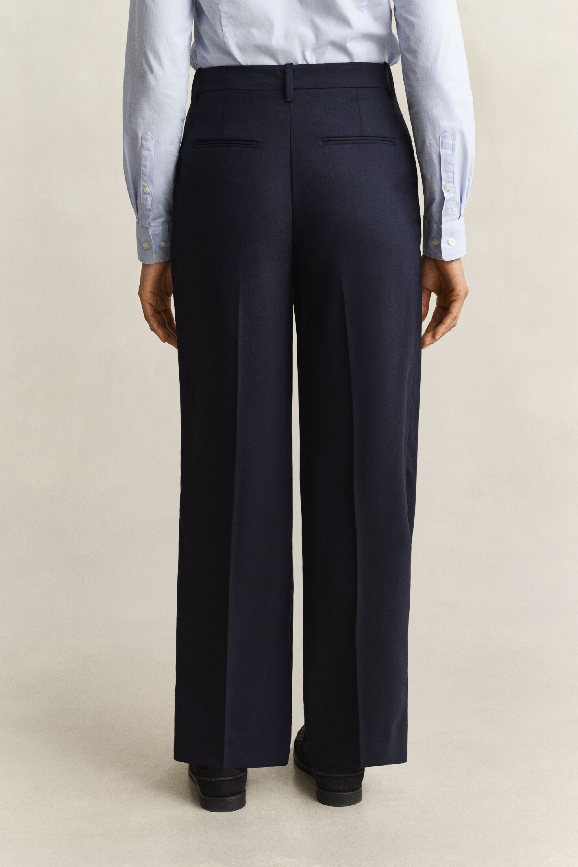 Geklede broek van wolmix