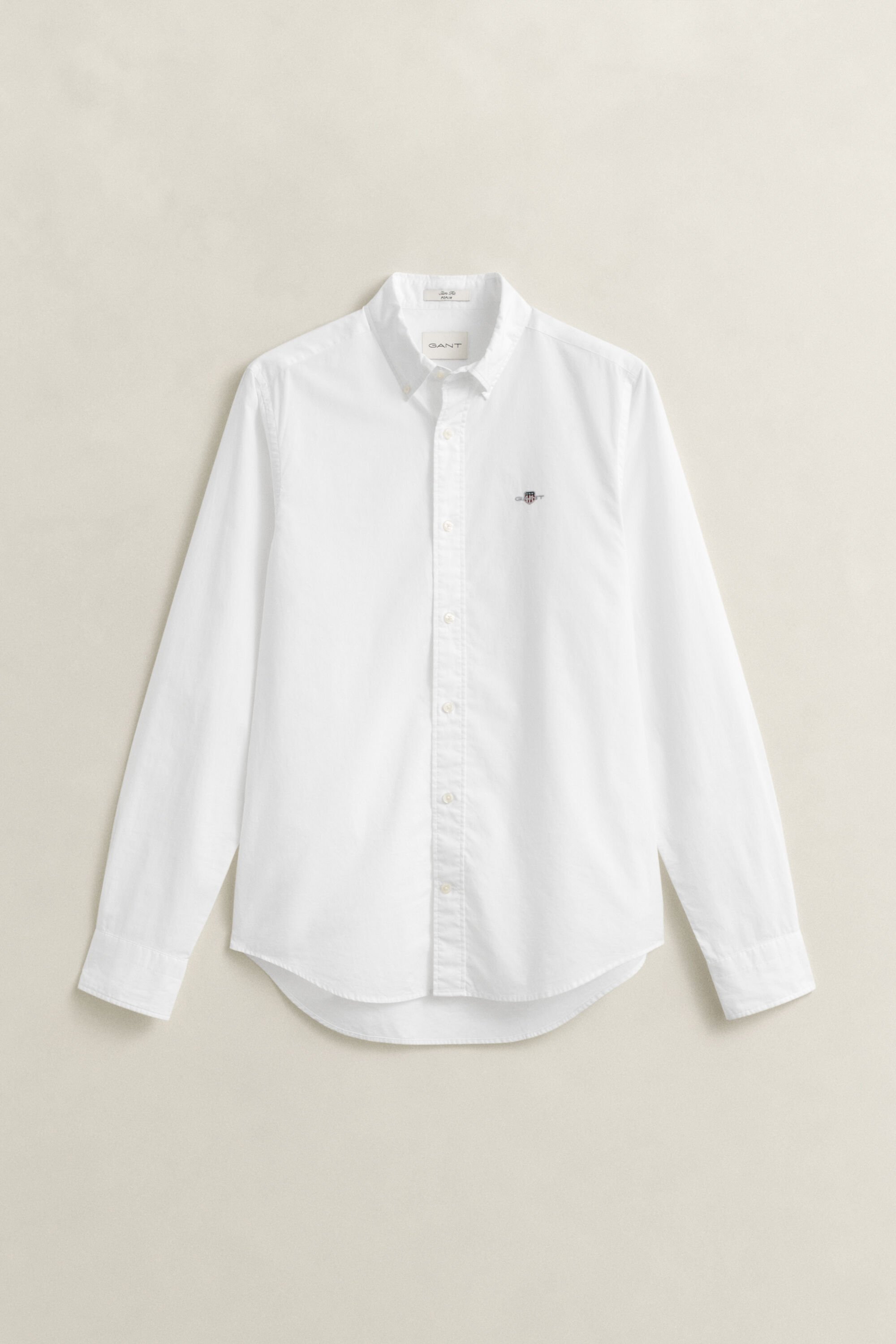 Slim Fit Classic overhemd van poplin