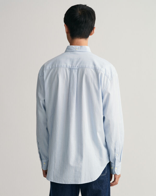 Relaxed Fit Oxford-hemd met krijtstreepje