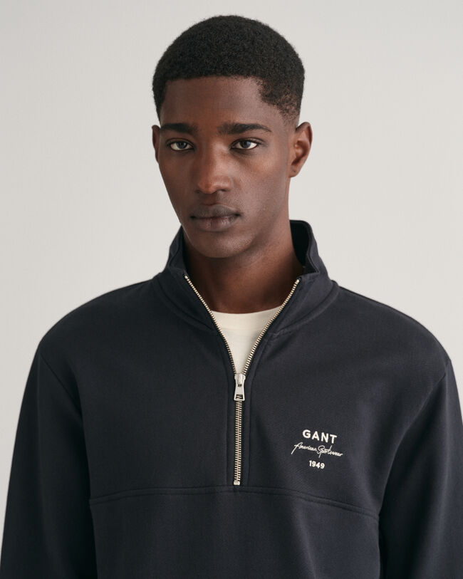 GANT Script Graphic sweatshirt met korte rits