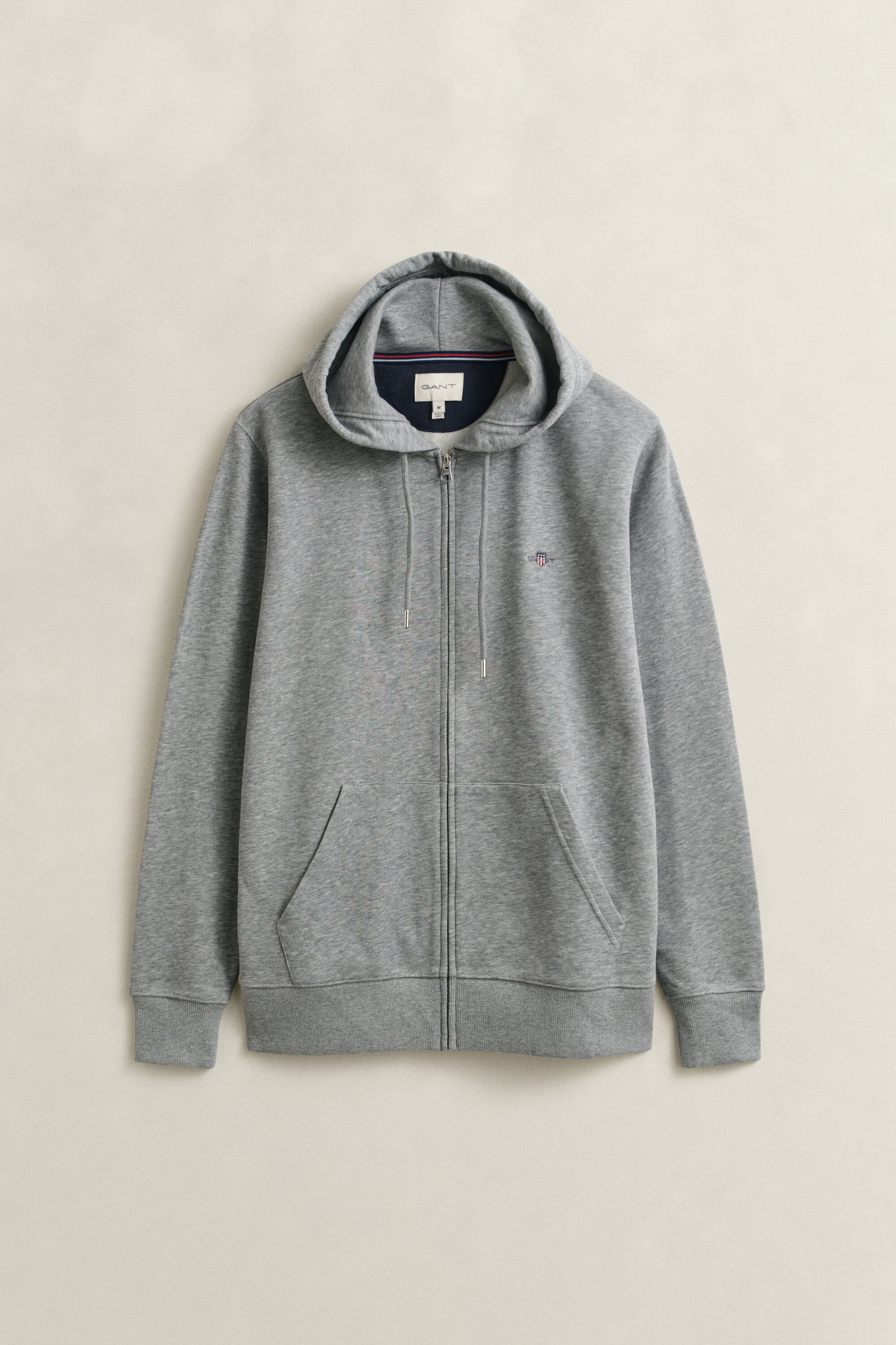 Shield hoodie met ritssluiting