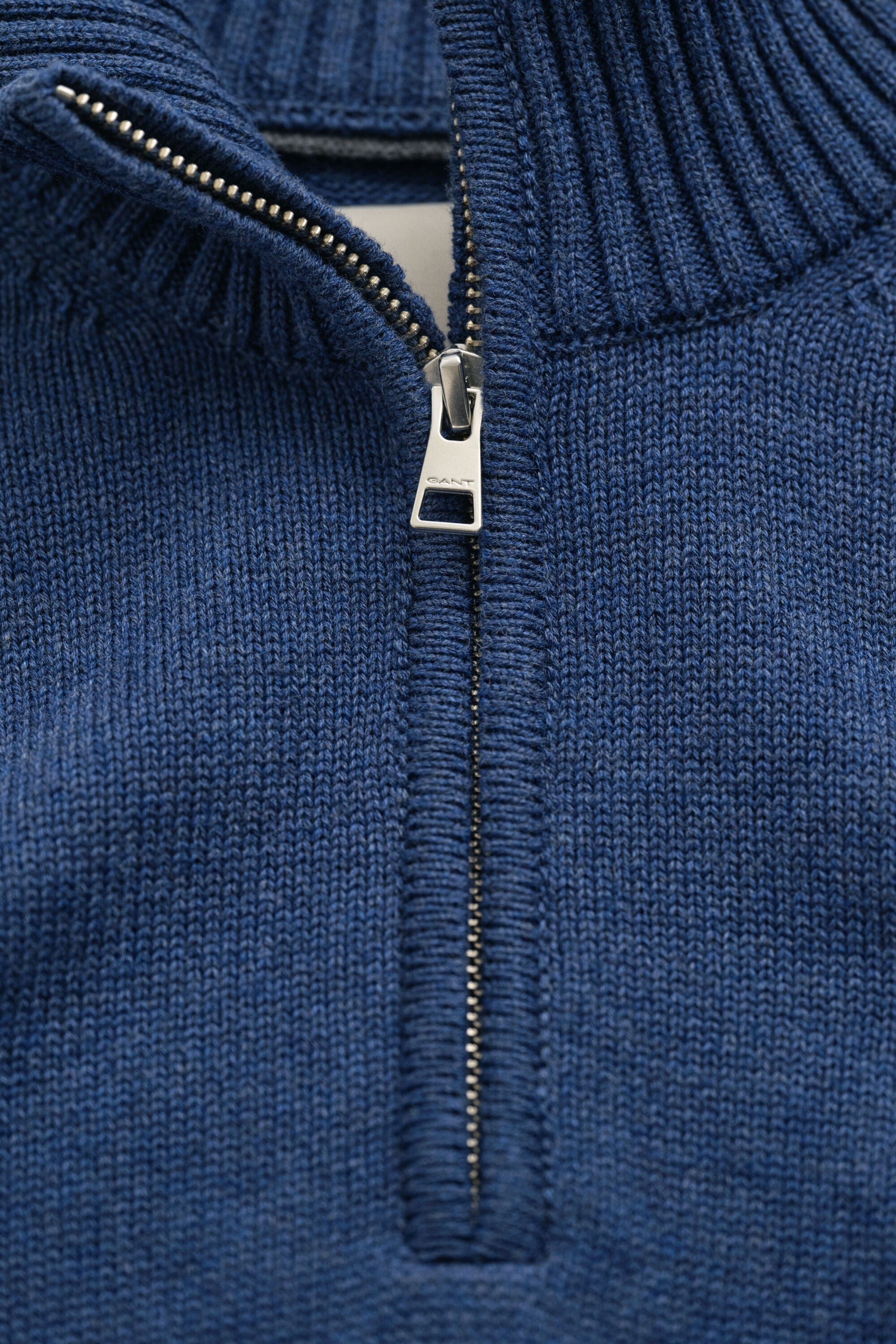 Pull en coton décontracté à demi-zip