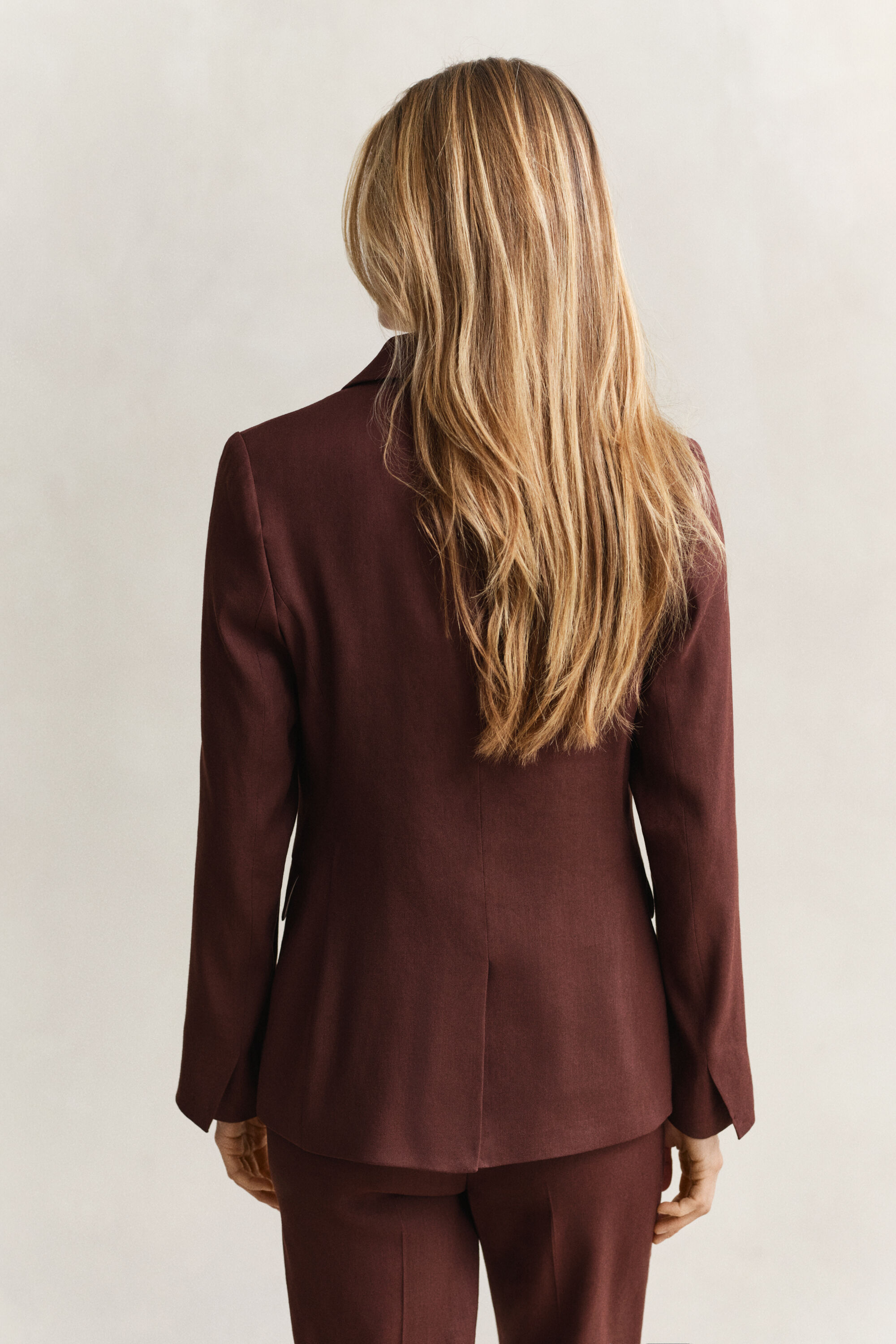 Blazer van stretchlinnen