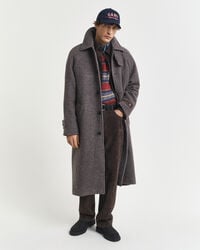 Manteau en laine Balmacaan