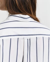 Chemise ultra-ample en popeline à rayures classique