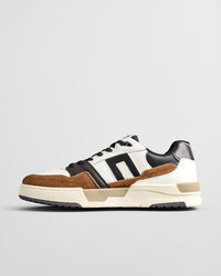 Brookpal sneakers van su&egrave;de en leer