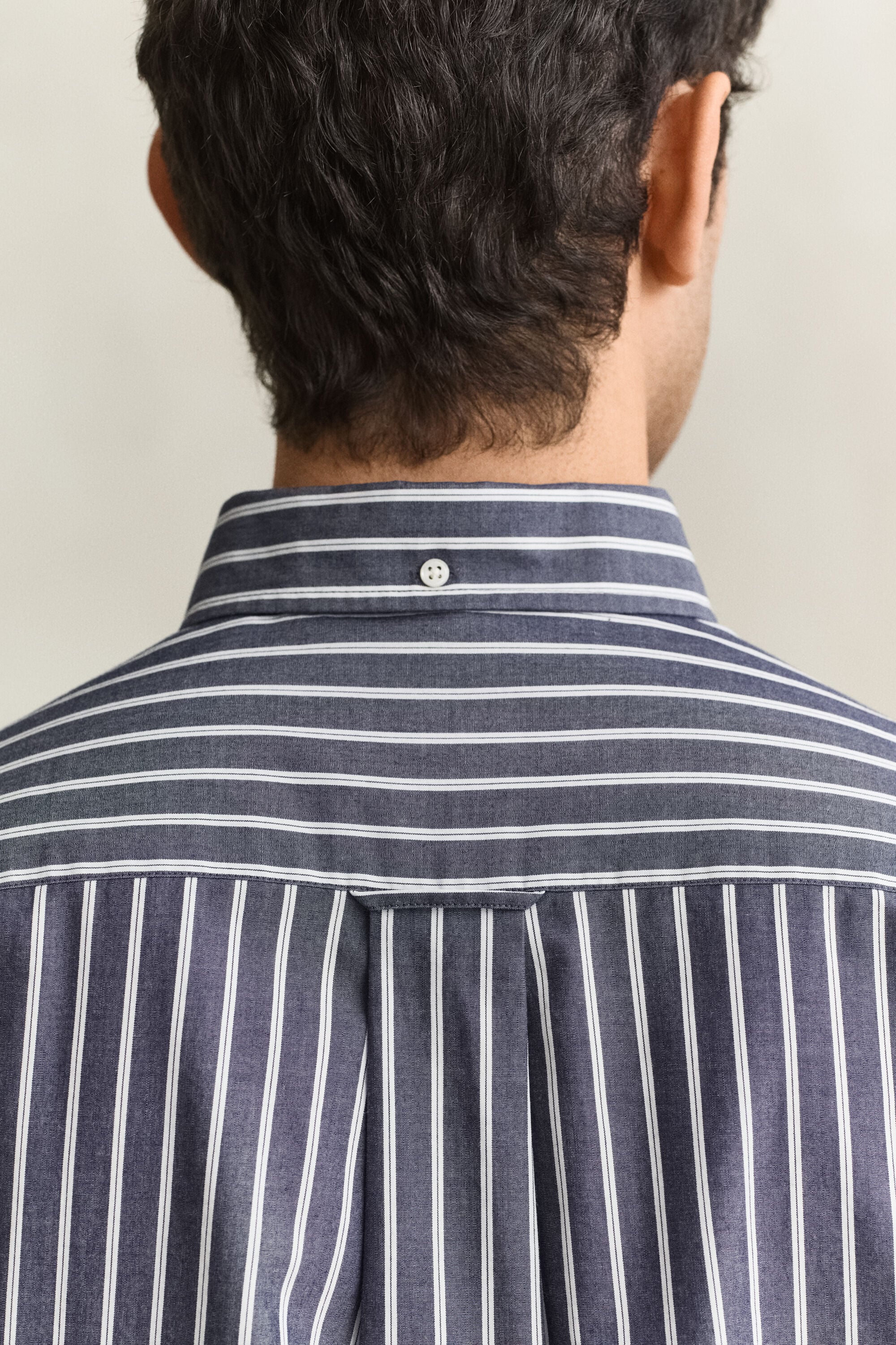 Poplin hemd met strepen