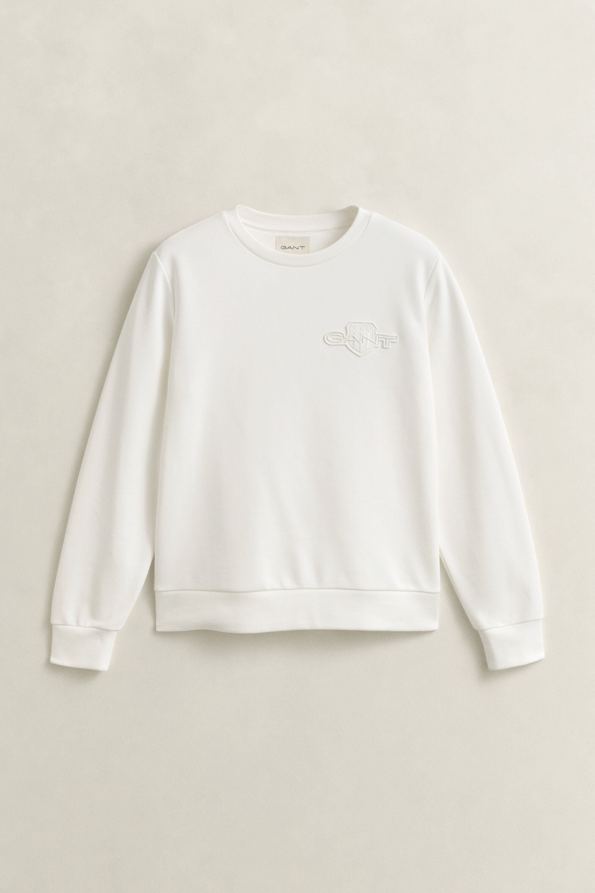 Sweat-shirt avec écusson ton sur ton